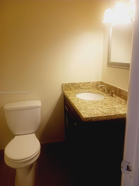 1/2 bath downstairs