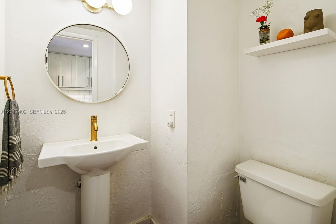 Guest half bathroom