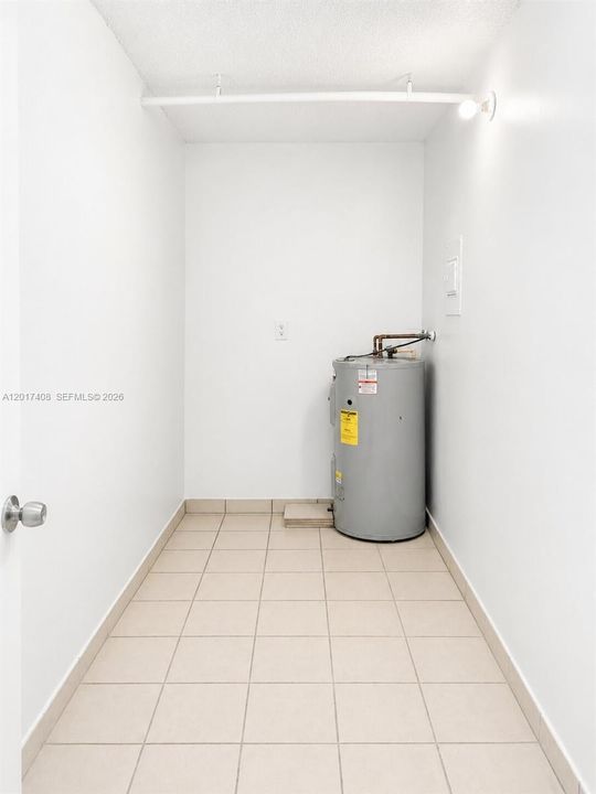 In Unit Storage room.