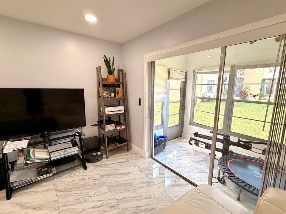 Enclosed patio