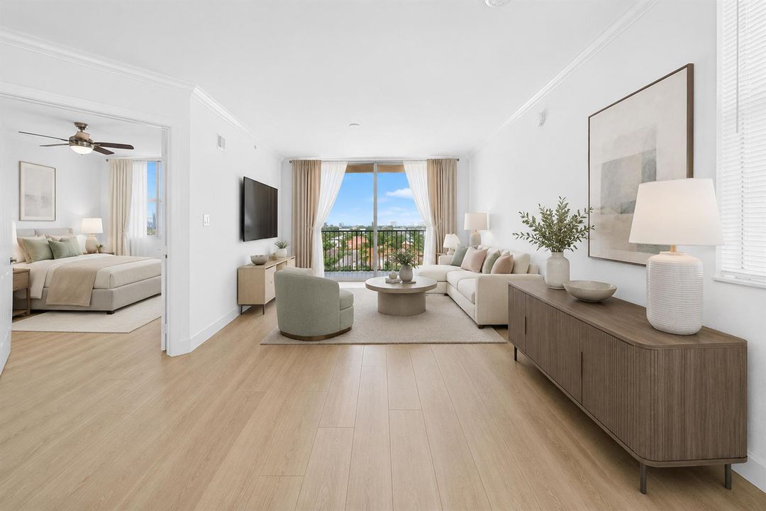 Living room Virtually staged