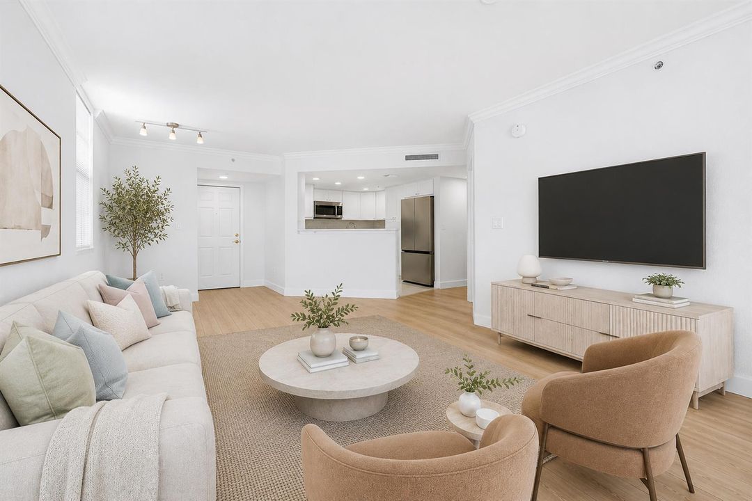 Living room Virtually staged