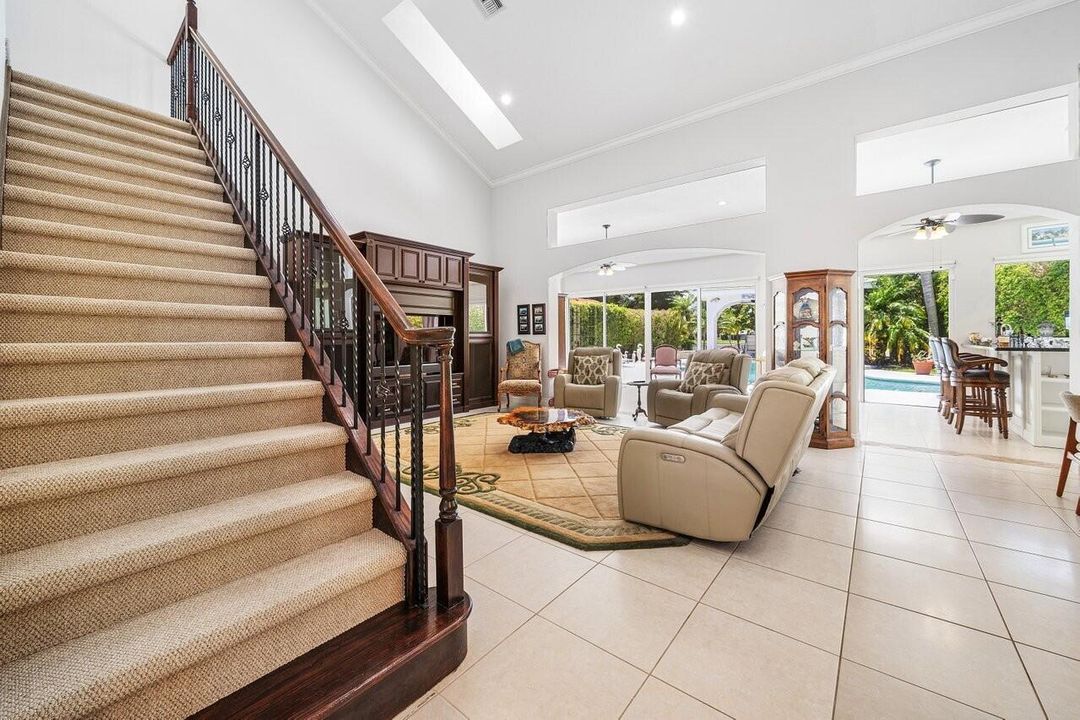 Stairs and Family Room
