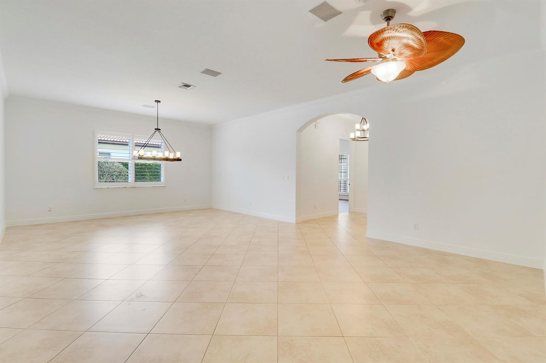 Entry, Living, and Dining