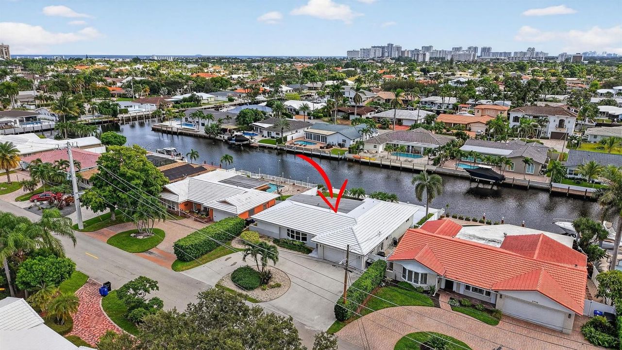 Aerial of location