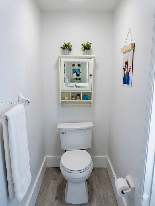1st floor half bath