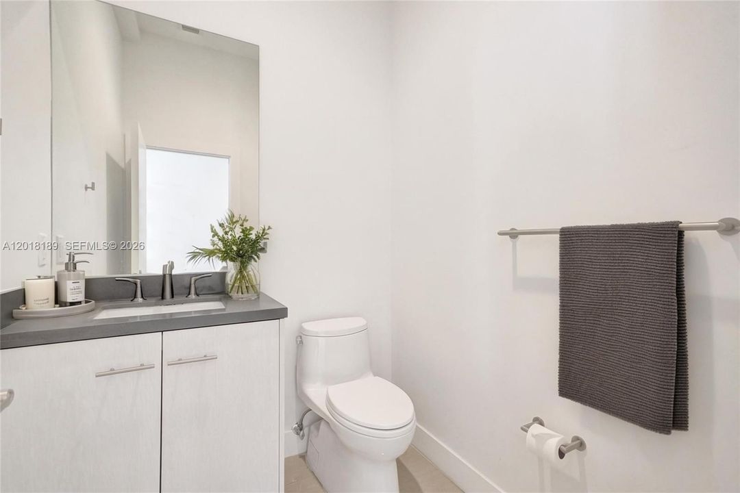 half bathroom second floor