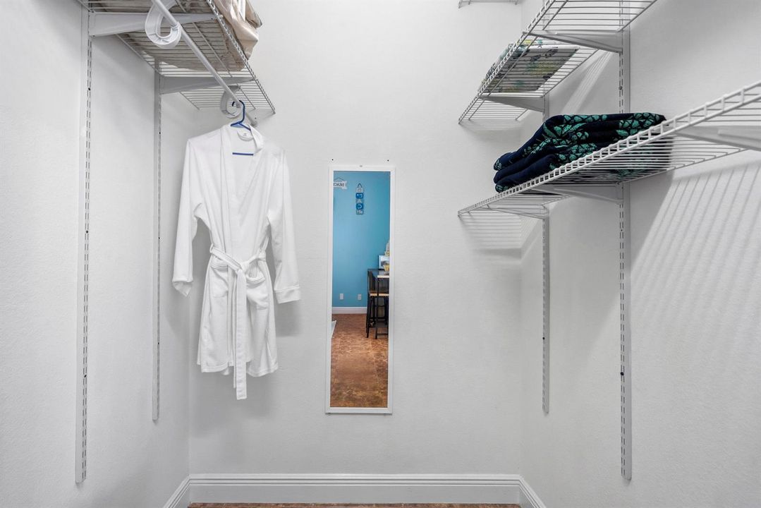 Guest Suite walk in closet
