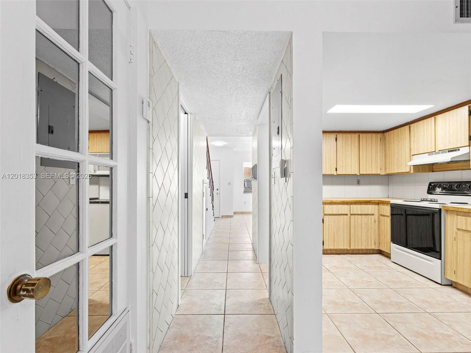 Split Hallway/Kitchen View