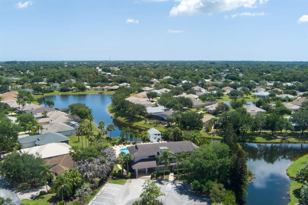 Aerial view of Community Building