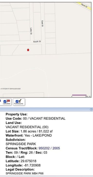 待售: $315,000 (1.86 acres)