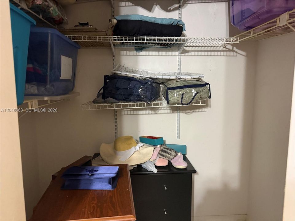 2nd bedroom walk in closet