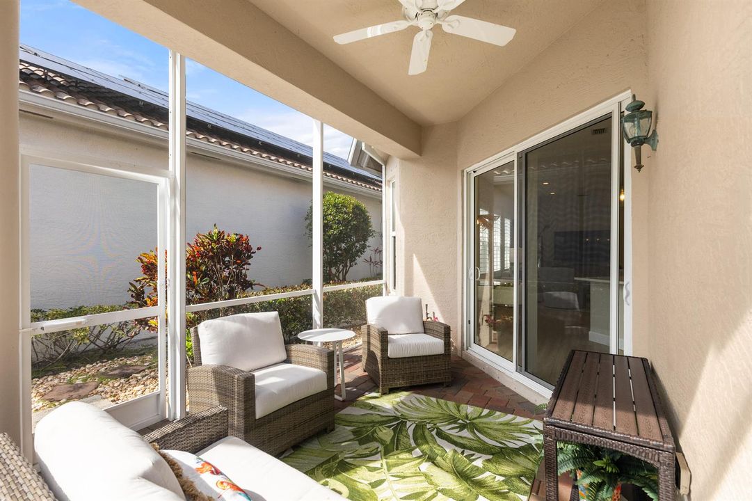 Screened covered Patio