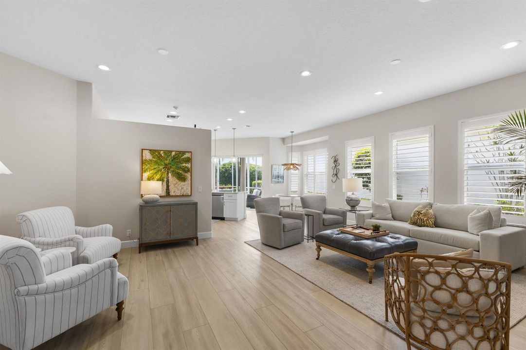 Living room and sitting area