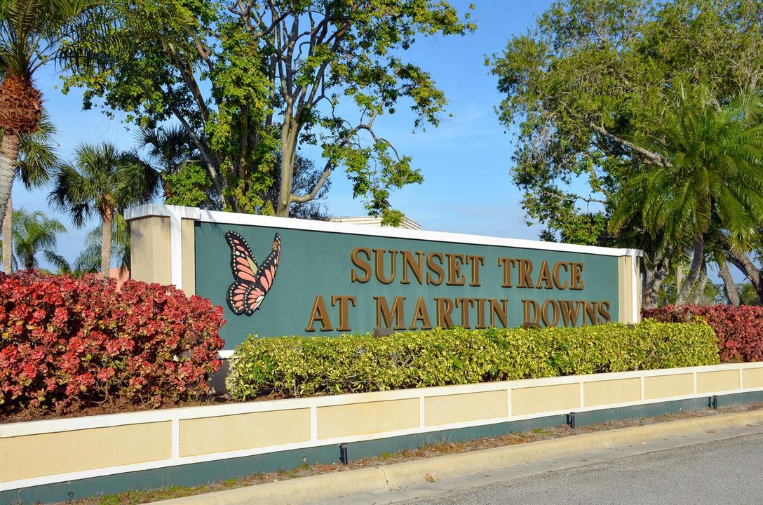 101 Sunset Trace Sign