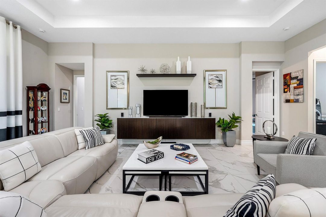 Great Room With Built-In