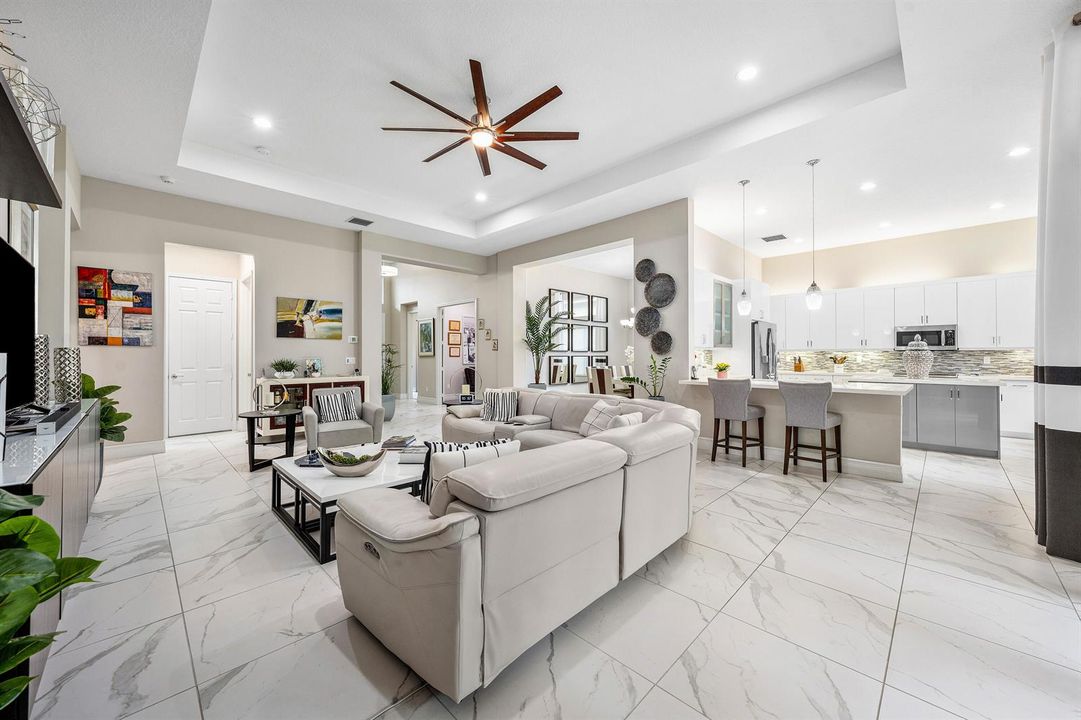 Great Room Is Open To Kitchen