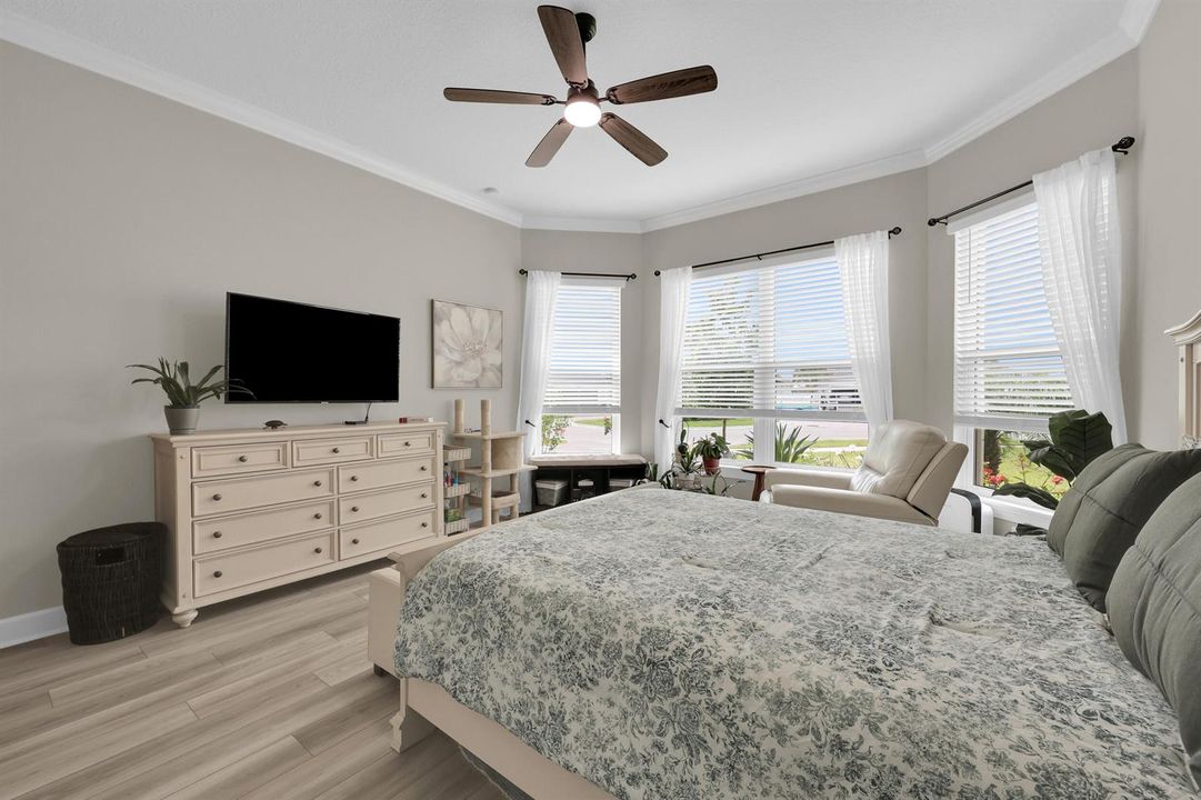 Guest Bedroom with Bay Window