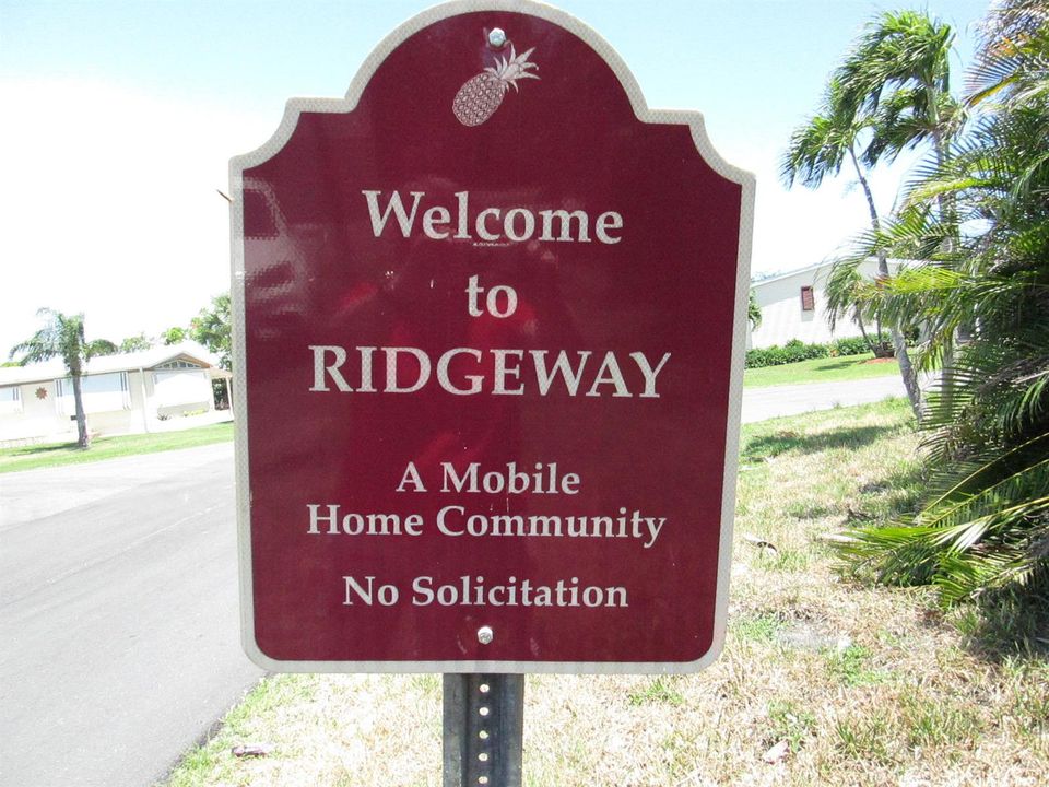 Ridgeway sign