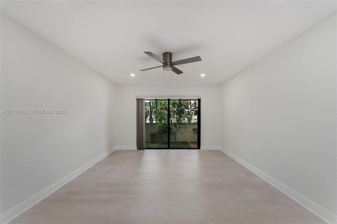 Patio access from living room