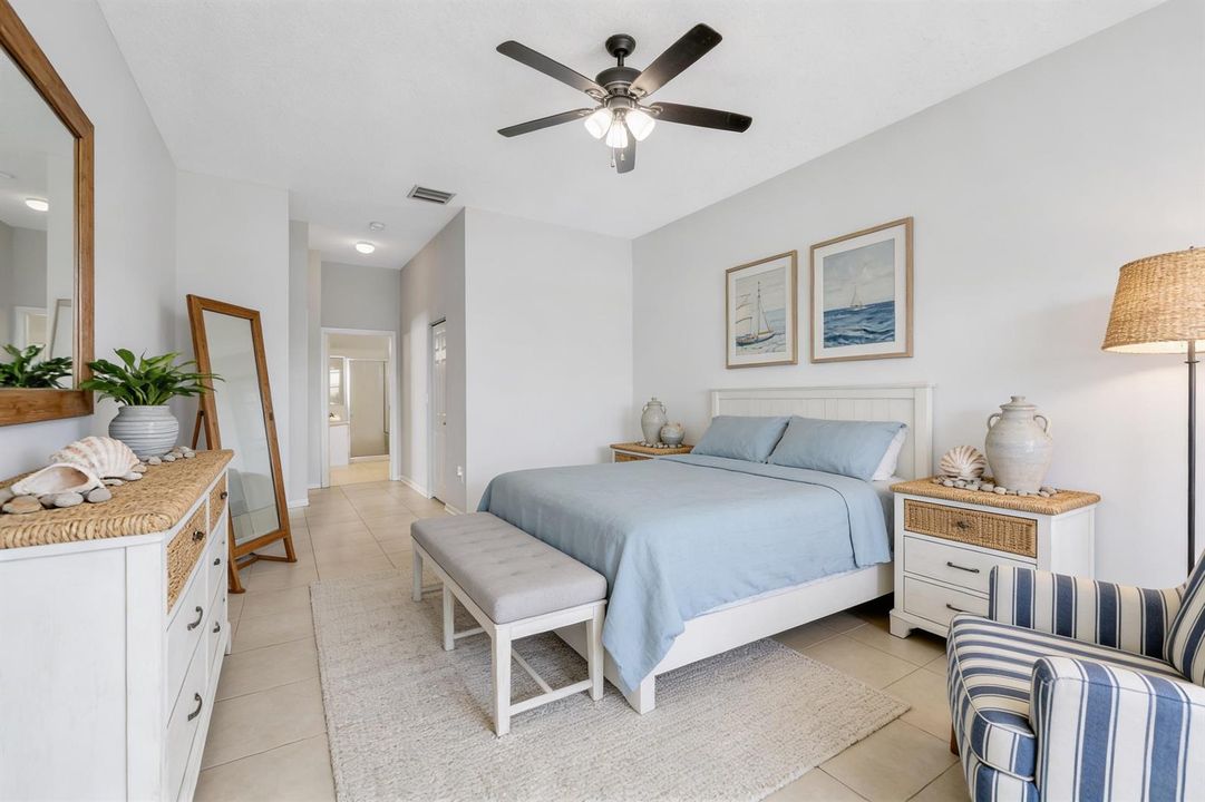 primary bedroom virtually staged