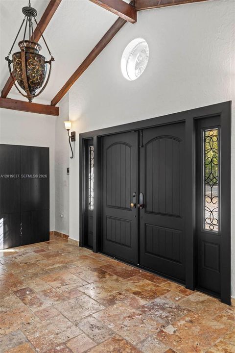Double door entrance.