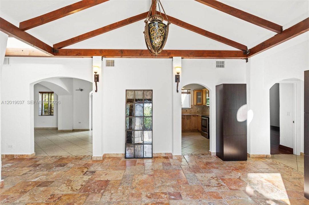 Main Living area connected to family/kitchen/ dining area.