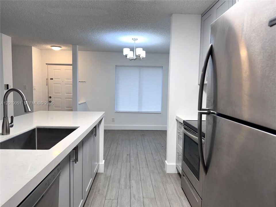 Kitchen and dining area