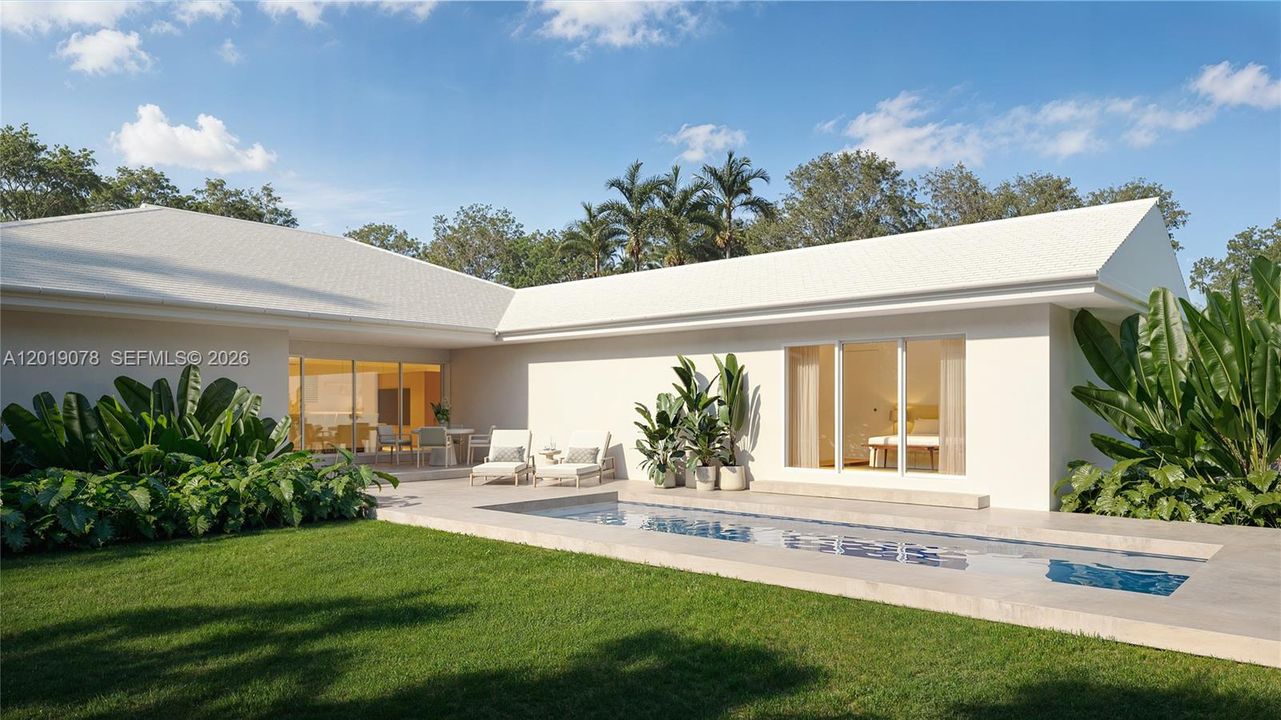 Pool Backyard Version 1 (Rendering)