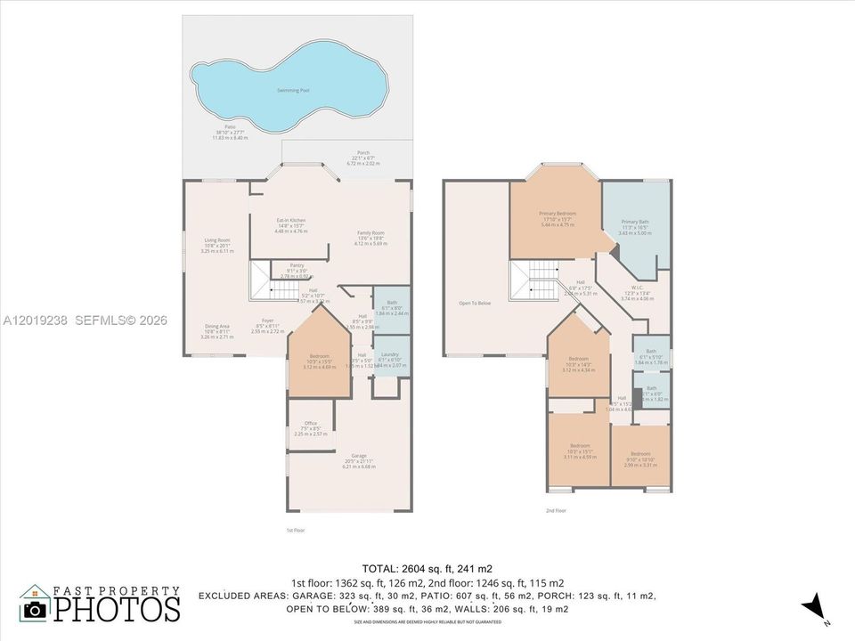 En Venta: $945,000 (5 camas, 3 baños, 2604 Pies cuadrados)