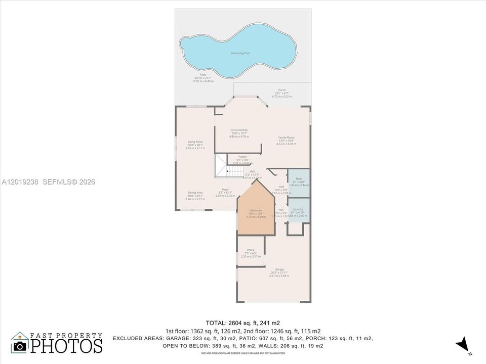 En Venta: $945,000 (5 camas, 3 baños, 2604 Pies cuadrados)
