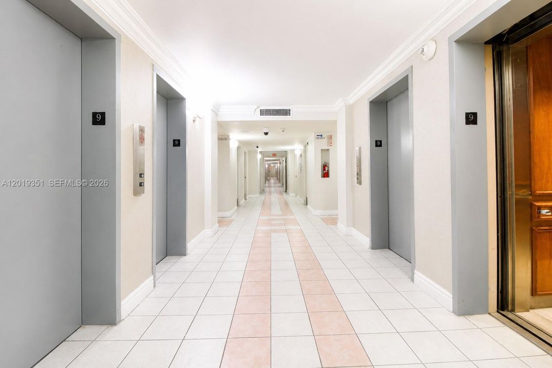 Elevators on Ninth Floor