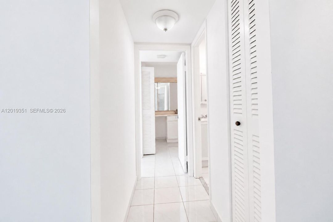 Hallway to Bedroom and Bathrooms
