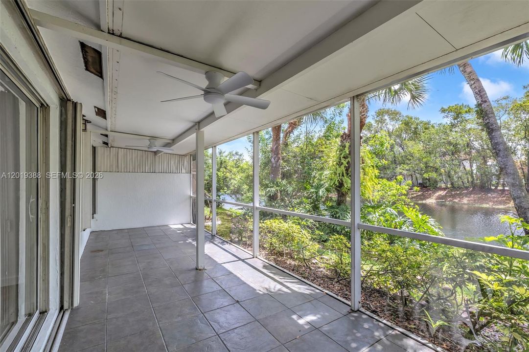 Screened in patio