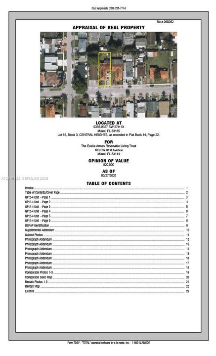 Appraisa page 1