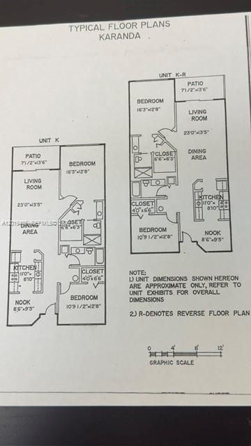 Interior floor plan of unit