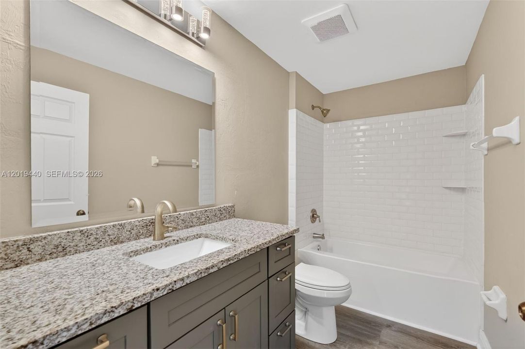 Updated 2nd Bathroom w/Large Vanity For Storage
