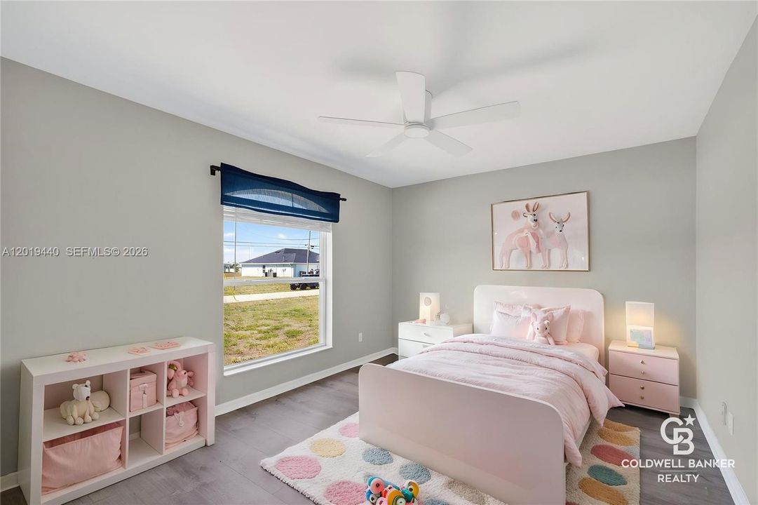 Virtually Staged 4th Bedroom