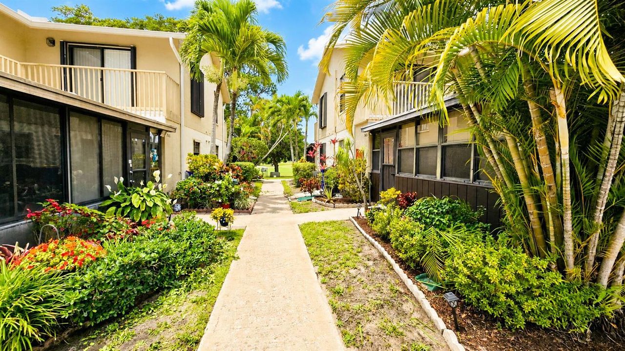 Sidewalk to front door