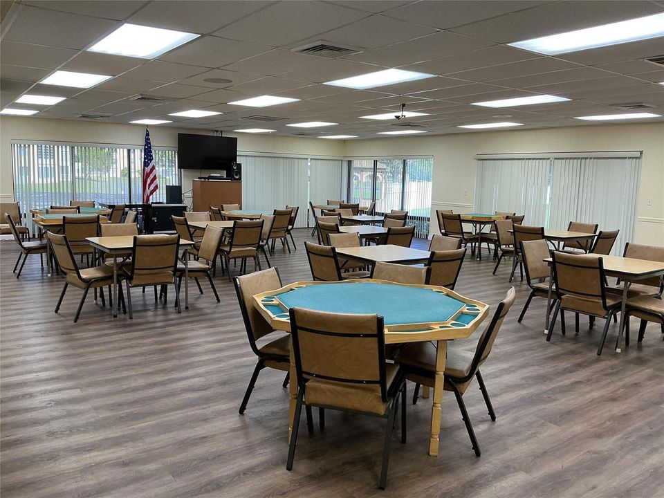 Card room in Clubhouse