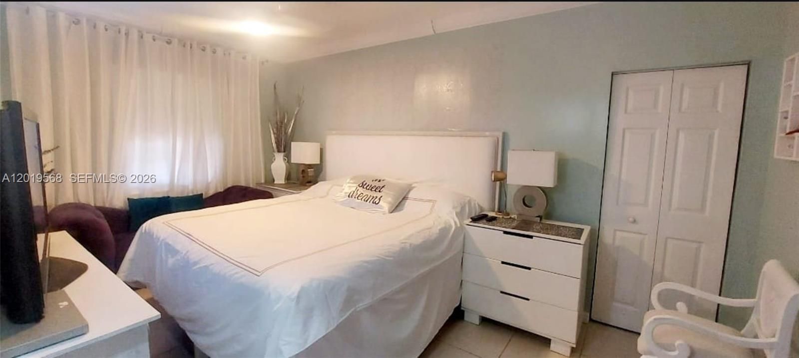 Master Bedroom with walking closet