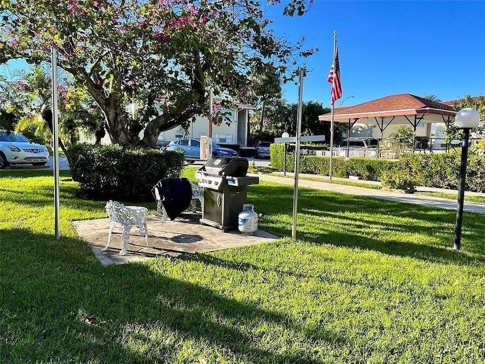 Courtyard w Barbeque -Patio View