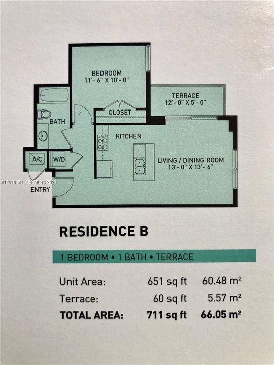Active With Contract: $3,000 (1 beds, 1 baths, 651 Square Feet)