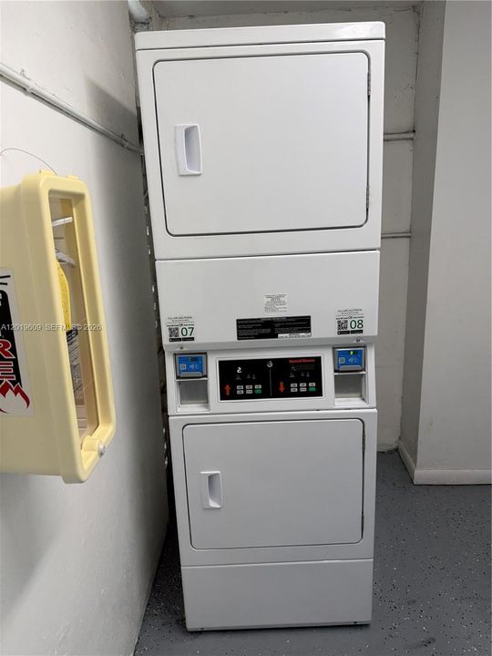 One of the laundries in the building