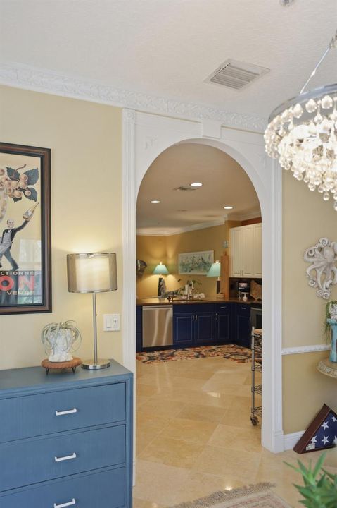 View from formal living room