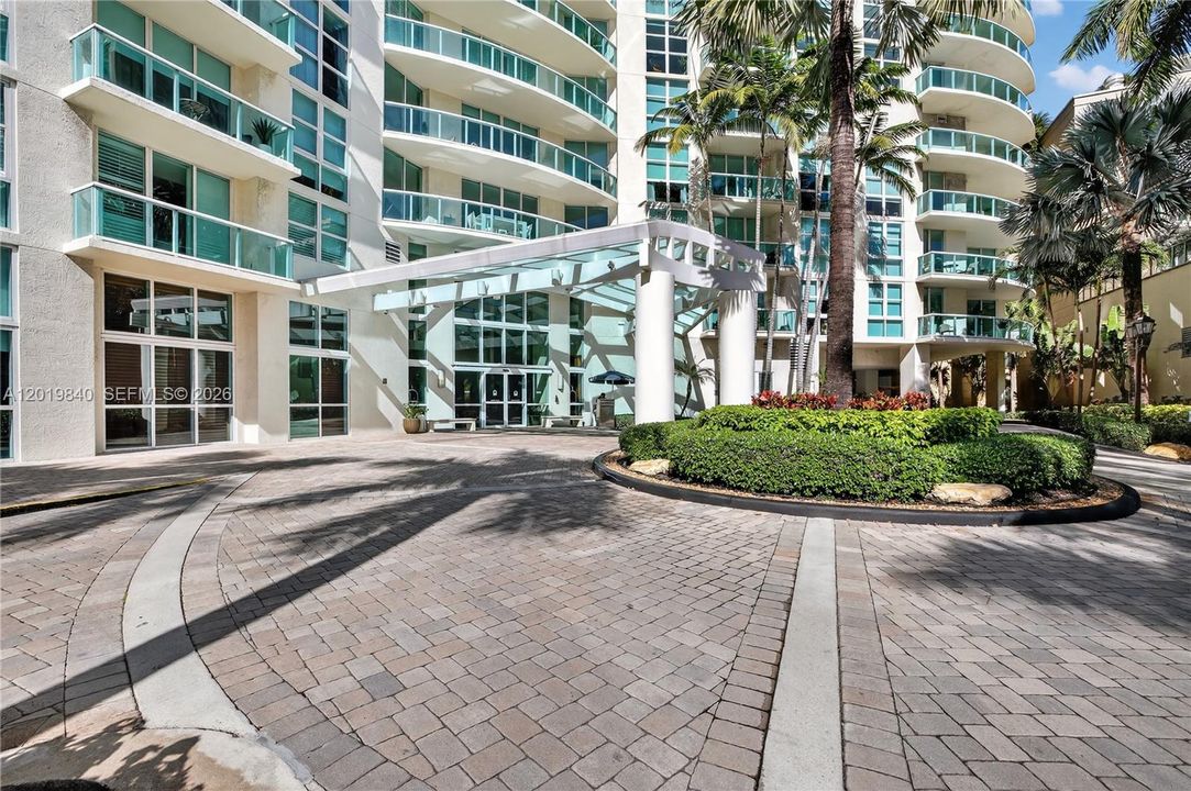 Car entrance and valet station