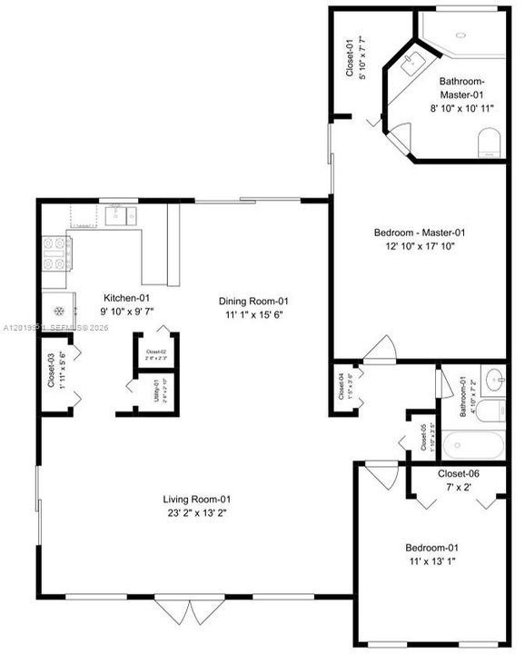 Active With Contract: $529,900 (2 beds, 2 baths, 1357 Square Feet)