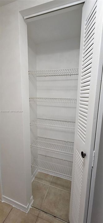 Hallway linen closet