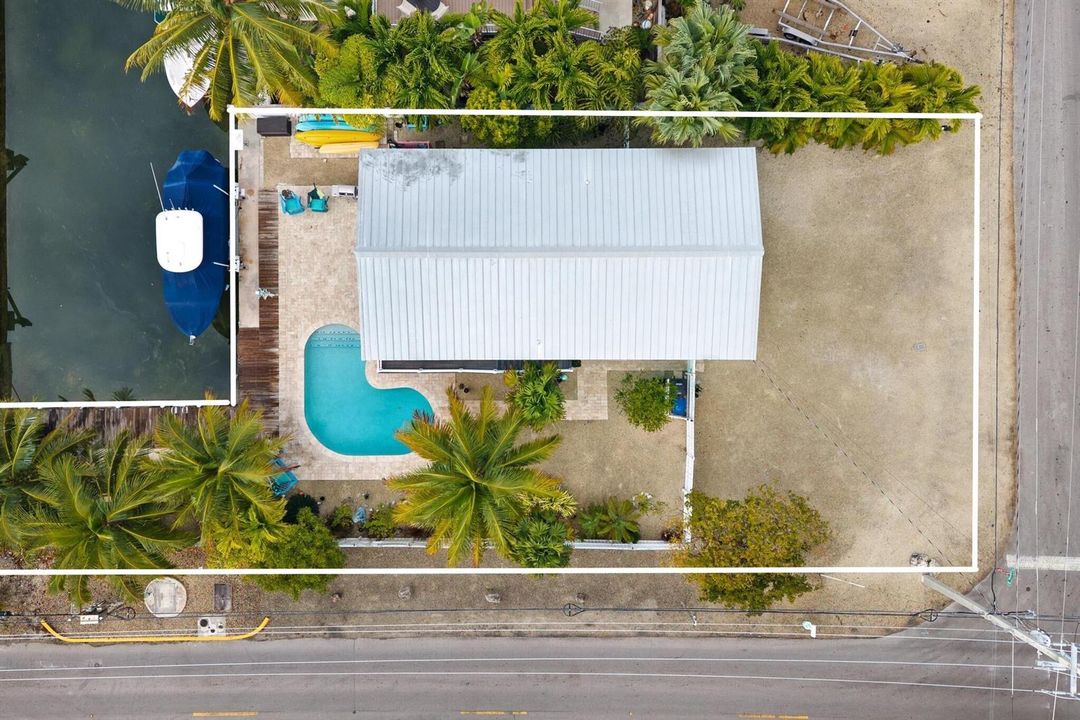 Overhead shot of property