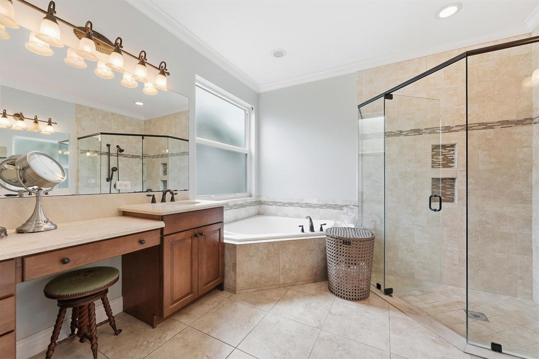 huge soaking tub